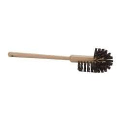 Rubbermaid - 17" OAL Toilet Bowl Brush - Polypropylene Bristles, 1-1/2" Bristle Length, 17" Plastic Handle, Brown - Top Tool & Supply