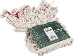 Rubbermaid - 5" Green Head Band, Medium Blended Fiber Loop End Mop Head - 4 Ply, Clamp Jaw Connection, Use for General Purpose - Top Tool & Supply