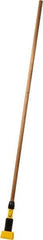 Rubbermaid - 60" Hardwood Quick Connect Mop Handle - 5" Wet Mop Head Band, Plastic Connector, Use with Wet Mops - Top Tool & Supply