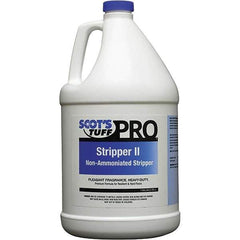 Scot's Tuff - 1 Gal Bottle Stripper - Use on Metal Interlock Finishes, Polymer Finishes, Wax Finishes - Top Tool & Supply