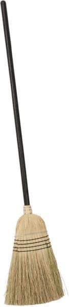 PRO-SOURCE - 56" OAL Corn Bristle Broom - Wood Handle - Top Tool & Supply