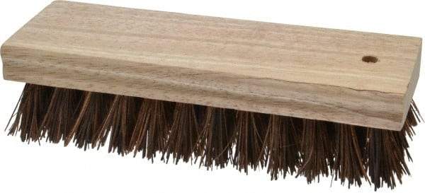 PRO-SOURCE - 1" Bristle Length, Palmyra Scrub Brush - 7" OAL, Hardwood Block - Top Tool & Supply