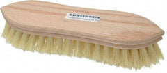 PRO-SOURCE - 1" Bristle Length, Tampico Scrub Brush - 9" OAL, Hardwood Block - Top Tool & Supply