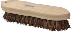 PRO-SOURCE - 1" Bristle Length, Palmyra Scrub Brush - 9" OAL, Hardwood Block - Top Tool & Supply