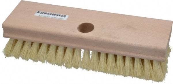 PRO-SOURCE - Tampico Scrub Brush - 8" OAL, Tapered Handle - Top Tool & Supply