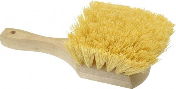 PRO-SOURCE - 2" Bristle Length, Polypropylene Utility Scrub Brush - 8" OAL, Hardwood Block - Top Tool & Supply