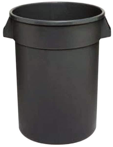 Continental - 44 Gal Gray Round Trash Can - Polyethylene - Top Tool & Supply