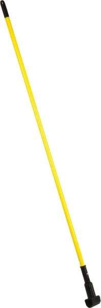 PRO-SOURCE - 60" Fiberglass Clamp Jaw Mop Handle - Polypropylene Connector, Use with Wet Mops - Top Tool & Supply