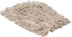 PRO-SOURCE - 36" Long x 5" Wide Yarn Blend Dust Mop Head - Snap-On, Red, Looped Head, Launderable - Top Tool & Supply