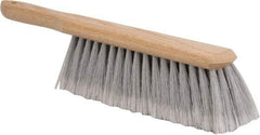 PRO-SOURCE - Plastic Counter Duster - 2-1/2" Bristle Length, 9" Long Head, Hardwood Handle, Gray - Top Tool & Supply