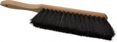 PRO-SOURCE - Horsehair Counter Duster - 2-1/2" Bristle Length, 8" Long Head, Hardwood Handle, Black - Top Tool & Supply