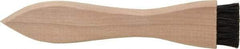 PRO-SOURCE - 4-3/4" OAL, Horsehair Dirt Brush - 1/2" Bristle Length, 7/8" Long x 1-3/32" Wide Head, Straight Hardwood Handle - Top Tool & Supply