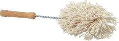 Made in USA - Cotton Food Service Brush - 11" Long x 3" Wide Head, 3-1/2" OAL, Ivory, Wood Block - Top Tool & Supply