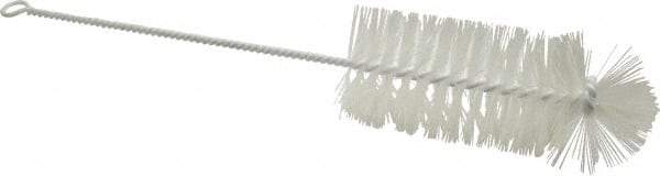 Made in USA - Synthetic Food Service Brush - 9-1/2" Long x 2-3/8" Wide Head, 5-1/2" OAL, White, Wire Block - Top Tool & Supply