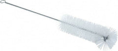 PRO-SOURCE - 1-3/8" Diam Nylon Tube Brush - 11" OAL, 4" Head Length, Wire Handle - Top Tool & Supply