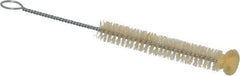 PRO-SOURCE - 1/2" Diam Sponge End, Tampico Tube Brush - 6-1/4" OAL, 3-1/4" Head Length, Wire Handle - Top Tool & Supply