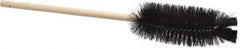 PRO-SOURCE - 2-3/8" Diam Bristle Bottle Brush - 16" OAL, 5" Head Length, Wood Handle - Top Tool & Supply