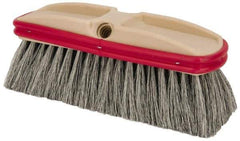 PRO-SOURCE - 10" Overall Length, Vehicle Wash Brush - Natural Colored Tampico Bristles - Top Tool & Supply