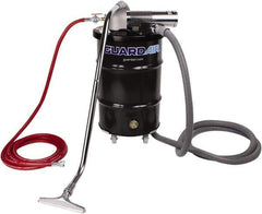 Guardair - 30 Gal Steel Tank, Air Powered Pneumatic Canister Wet/Dry Vacuum - 10 Peak hp, 20' Hose Fitting, Cartridge Filter, Accessories Included - Top Tool & Supply