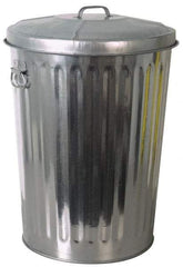 PRO-SOURCE - Galvanized Metal Pail with Lid - Galvanized Metal, 23-1/2" High - Top Tool & Supply