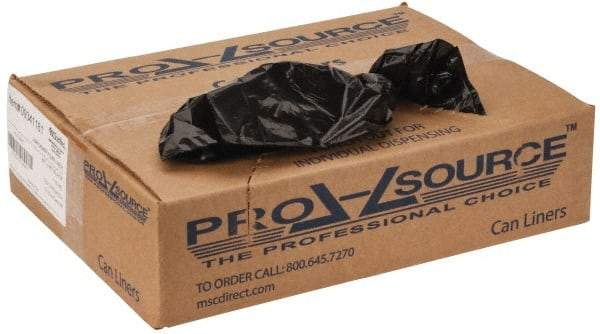 PRO-SOURCE - 1 mil Thick, Heavy-Duty Trash Bags - 40" Wide x 46" High, Black - Top Tool & Supply