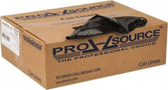 PRO-SOURCE - 1.25 mil Thick, Heavy-Duty Trash Bags - 43" Wide x 48" High, Black - Top Tool & Supply