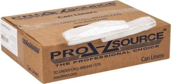 PRO-SOURCE - 0.31 mil Thick, Household/Office Trash Bags - 24" Wide x 24" High, Clear - Top Tool & Supply