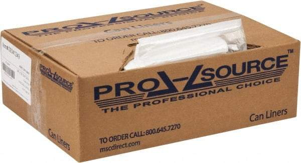 PRO-SOURCE - 0.31 mil Thick, Household/Office Trash Bags - 24" Wide x 33" High, Clear - Top Tool & Supply