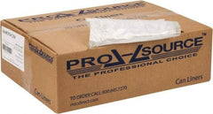 PRO-SOURCE - 0.39 mil Thick, Household/Office Trash Bags - 30" Wide x 37" High, Clear - Top Tool & Supply