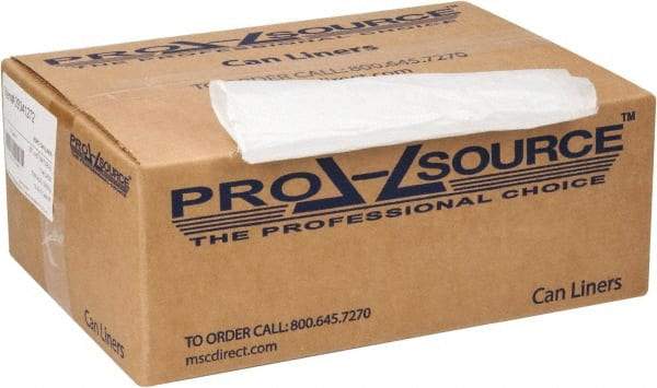 PRO-SOURCE - 0.43 mil Thick, Household/Office Trash Bags - 33" Wide x 40" High, Clear - Top Tool & Supply