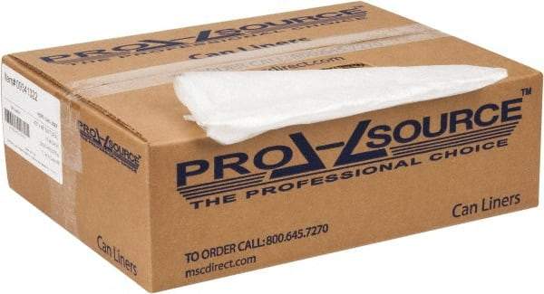 PRO-SOURCE - 0.63 mil Thick, Household/Office Trash Bags - 43" Wide x 48" High, Clear - Top Tool & Supply