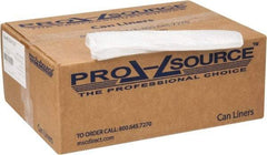 PRO-SOURCE - 1.75 mil Thick, Heavy-Duty Trash Bags - Linear Low-Density Polyethylene (LLDPE), 50" Wide x 60" High, Clear - Top Tool & Supply