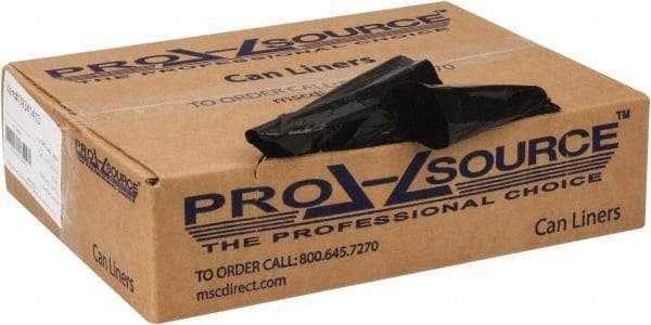 PRO-SOURCE - 0.6 mil Thick, Household/Office Trash Bags - 24" Wide x 31" High, Black - Top Tool & Supply