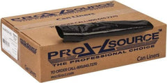 PRO-SOURCE - 1 mil Thick, Heavy-Duty Trash Bags - 38" Wide x 58" High, Black - Top Tool & Supply