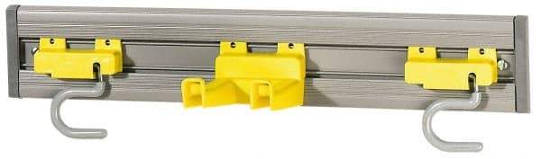 Rubbermaid - 4-1/4" Projection, Plastic Wall Strip Organizer - 18" OAL - Top Tool & Supply