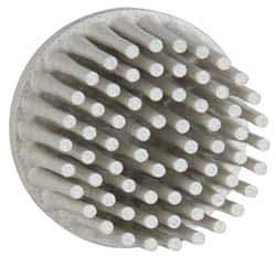3M - 1" 120 Grit Ceramic Straight Disc Brush - Fine Grade, Type R Quick Change Connector, 5/8" Trim Length - Top Tool & Supply