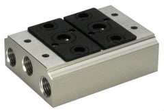 ARO/Ingersoll-Rand - 3/8", 3/8" 2 Station Manifold Stacking Solenoid Valve - For Use with 2 Station - Top Tool & Supply