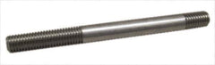 Gibraltar - 3/8-16 4-1/2" OAL Equal Double Threaded Stud - Carbon Steel, Black Oxide Finish, 1-1/4" Equal Thread Length - Top Tool & Supply