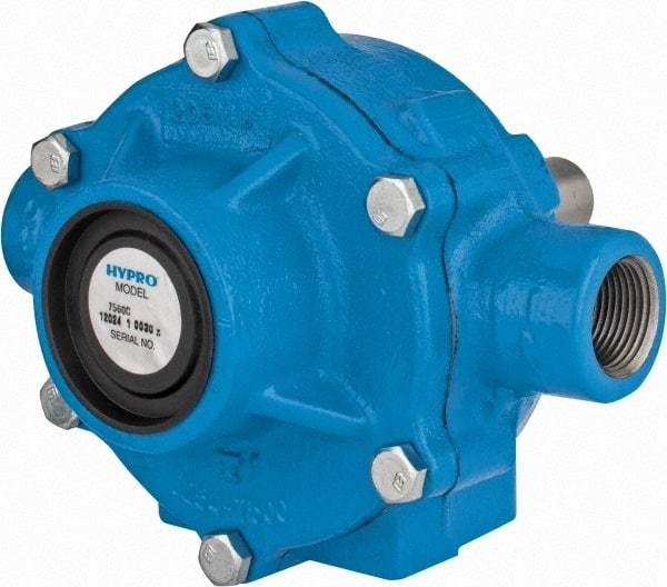 Pentair - 8-Roller Pump, Cast Iron Housing Material, Roller Spray Pump Only - 3/4 Inch Inlet Size, 3/4 Inch Outlet Size, 300 psi Max Working Pressure, 1000 Max RPM, Viton, Lip, 416 Stainless Steel, NPT - Top Tool & Supply