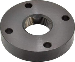 Keystone Threaded Products - 1-18 Int Thread, 3/4" Bar Diam, 2.63" Flange OD x 0.53" Thickness Precision Acme Mounting Flange - 4 Mounting Holes, Black Oxide Finish, Carbon Steel - Top Tool & Supply