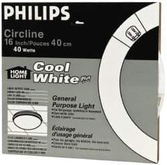 Philips - 40 Watt Fluorescent Tubular 4 Pin Lamp - 4,100°K Color Temp, 2,500 Lumens, T8, 12,000 hr Avg Life - Top Tool & Supply