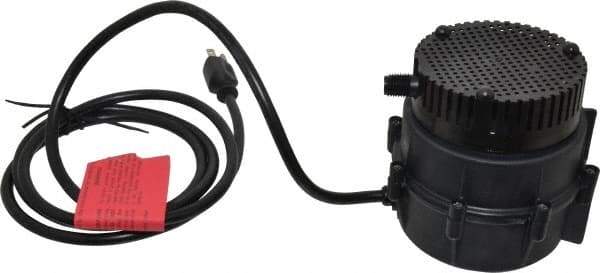 Little Giant Pumps - 1/50 HP, 4.4 psi, Nylon Miniature Submersible Pump - 1/4 Inch Outlet, 6 Ft. Long Power Cord, 1.1 Amp - Top Tool & Supply