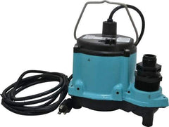 Little Giant Pumps - 1/3 hp, 115 Amp Rating, 115 Volts, Manual Operation, Dewatering Pump - Cast Iron Housing - Top Tool & Supply