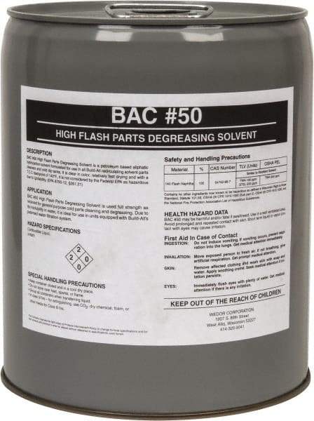 Made in USA - 5 Gal Pail Parts Washer Fluid - Solvent-Based - Top Tool & Supply