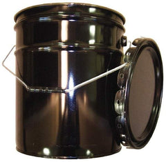 Made in USA - 5 Gallon Capacity, Crimped Lid, Drum Pail - Steel, UN 1H2/X70.8/S/01/USA/+AA1175 Listing - Top Tool & Supply