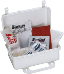 Medique - 10 Piece, 1 Person, Body Fluid Clean-Up First Aid Kit - 3-1/2" Wide x 2" Deep x 5" High, Plastic Case - Top Tool & Supply