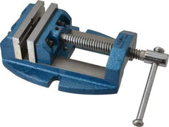 Wilton - 2-3/4" Jaw Opening Capacity x 1-7/8" Throat Depth, Horizontal Drill Press Vise - 3" Wide x 1-7/8" High Jaw, Stationary Base, Standard Speed, 8-1/2" OAL x 3.2" Overall Height, Cast Iron - Top Tool & Supply