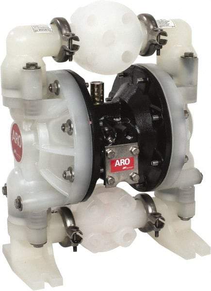 ARO/Ingersoll-Rand - 1" NPT, Nonmetallic, Air Operated Diaphragm Pump - Nitrile Diaphragm, Polypropylene Housing - Top Tool & Supply