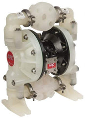 ARO/Ingersoll-Rand - 1" NPT, Nonmetallic, Air Operated Diaphragm Pump - PTFE Diaphragm, Polypropylene Housing - Top Tool & Supply