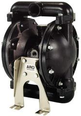 ARO/Ingersoll-Rand - 1" NPT, Metallic, Air Operated Diaphragm Pump - Santoprene Diaphragm, Stainless Steel Housing - Top Tool & Supply